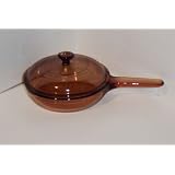 Corning Vision Visions Amber 10 3 4 Skillet with Lid by 