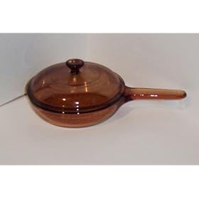 Corning Vision Visions Amber 10 3 4 Skillet with Lid by 