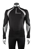 FALKE Herren Sport-Shirt Running Pullover  Mika, black-grey, M