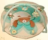 Green Flower Bear Playmat 90cm with Carry Bag