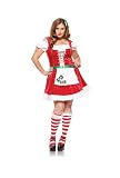 83380X 2pc Miss Pepermint Bow Santa Costume, Red/White/Green, 1X/2X - visli.com hot deals