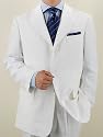~Clearence Price~new Italian Men Suit Suits 3 Button Made of 100% Irish Linen*snow White
