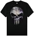 Search : The Punisher - Purple Skull Specialty Products T-Shirt, S - Black