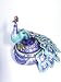 Blue Peacock Trinket Treasure Box