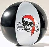 Pirate Skull Beach Balls 14 inch 3 pc