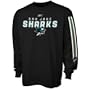 Reebok San Jose Sharks Black Sharp Edge Long Sleeve T-shirt
