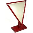 Rosewood Vanity Mirror Triangle Frame Jewelry Display
