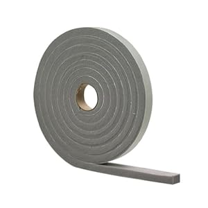 M-D Building Products 2253 High Density Foam Tape, 3/16-by-3/8-Inch by 17 Feet, Closed Cell, Gray M-D Building Products 2253 High Density Foam Tape, 3/16-by-3/8-Inch by 17 Feet, Closed Cell, Gray