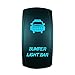 STVMotorsports 5 Pin Laser Rocker Switch Bumper Light BAR On/Off LED Light 12V 20A – Blue