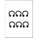 THU0003 / Piercing Hufeisen - Horseshoe 1,6 x 10 mm aus schwarzem Titan anodized mit Kugeln 4 mm
