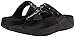fitflop Women's Biker Chic Flip Flop All Black 6 M US