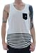 DC Shoes Bottom Stripe Men's Tank Top Color Block Pocket Skate BMX T-Shirt