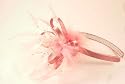 Ladies pink fashion fascinator on an alice band - fas27