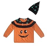 (スーパーモダン)Super Modernハロウィーン パンプキン コスチューム ベビー服 セット 仮装 衣装子供 男女共用 カボチャ 子供用 帽子付き キッズ かわいい 100~140cm コットン