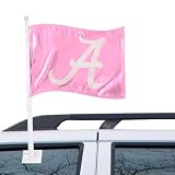 Alabama Crimson Tide Pink Car Flag