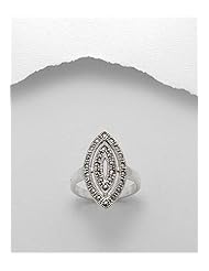 Marcasite Ring In 92.5 Sterling Silver
