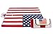 Extra Large American National Flag Outdoor Blanket Foldable Mat Tote for Picnic, Beach, Traveling, Camping, Hiking, 51“×63”(130cm×160cm)