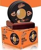 Baltimore Orioles unsigned Coasters With Game Used Dirt (Set of 4)- MLB Hologram