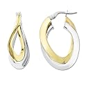 Double Crossover Hoop Earrings