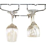 2 Channel Oversize Stemware Rack - Chrome