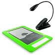 (More Colors Available) Silicone skin case for Amazon's Kindle DX 9.7 Wireless Reading Device. Package includes LED book light and screen protector