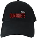 CAPS BLACK EMBROIDERY " DUMAGUETE - ISO CODE " PHILIPPINES