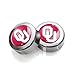 University of Oklahoma Sooners License Plate, Frame Chrome Screw Covers