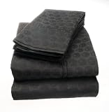 Natori Black Crest Companions 300-Thread-Count Flat Sheet