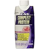 EAS Complete Protein Supplement, Strawberry Cream, 11-Fluid Ounce, 12 Count