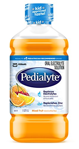 Pedialyte Oral Electrolyte Solution, Mixed Fruit, 1-Liter, 8 Count