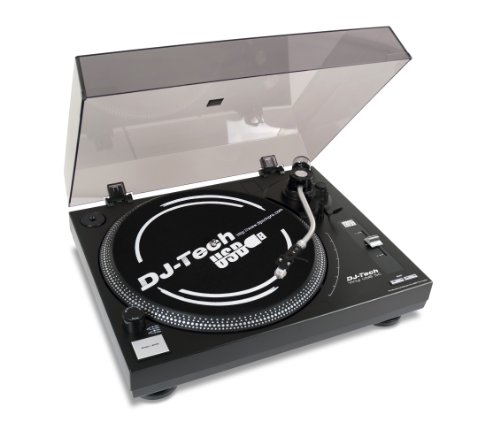 DJ-tech Vinyl USB 5 Riemengetriebener Plattenspieler (USB 2.0) schwarz