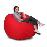 IMAGE OF Comfort Research 4-Feet Diameter Large Fuf Chair Red Twill