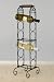 stilvolles und elegantes Weinregal aus Eisen f�r 6 Weinflaschen mit Holzgriff