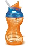 Munchkin Mighty Grip Flip Straw Cups 2-Pack, 10- Ounce (Colors Vary)