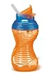 Munchkin Mighty Grip Flip Straw Cups 2-Pack, 10- Ounce (Colors Vary)