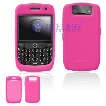BlackBerry Curve 8900 Trans. Pink Silicon Skin Case