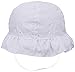 SimpliKids Baby Infant Floral Embroidered Floppy Wide Brim Sun Hats, White, 12-24 Months