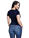 LookbookStore Women Plus Size Sexy Sweetheart Faux Wrap Ruched Top Shirt