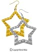 PYRAMID STUD STAR EARRINGS CYE-46580S SLV -SILVER