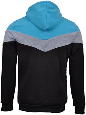 Shfast Mens Novelty Color Block Hoodies Cozy Pullover Sport Outwear