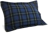 Pinzon 160-Gram Yarn-Dyed Cotton Flannel Standard Sham, Blackwatch Plaid