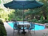 Dark Green Patio Umbrella 10 foot with Crank and Handle