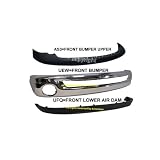02-05 DODGE PICKUP RAM F BUMPER CHR CAP VALANCE W HO 3P by New Aftermarket Parts