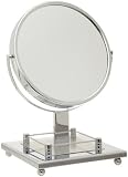 Taymor Satin Chrome/Polished Chrome Vanity Mirror