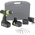 Kawasaki 840110 Black 19.2v 20pc Cordless Drill Set with Extra Battery