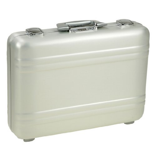 Zero Halliburton E5-SI Elite Series Aluminum Attache Case Silver - Silver