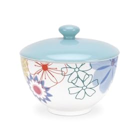 Crazy Daisy Covered Sugar Bowl
