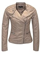 Only Damen Kunstlederjacke Übergangsjack...