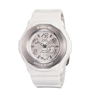 Casio Women's BGA100-7BCR Baby-G White Analog Digital Watch