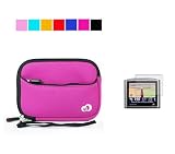Scratch Resistant Protector Case for 4.3 inch GPS TomTom XL 340TM 340-S XL 335T 330S 335TM 350TM + Screen Protector for GPS Navigator systems (Pink)